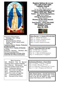 bulletin La Luz - Sunday May 10 2026